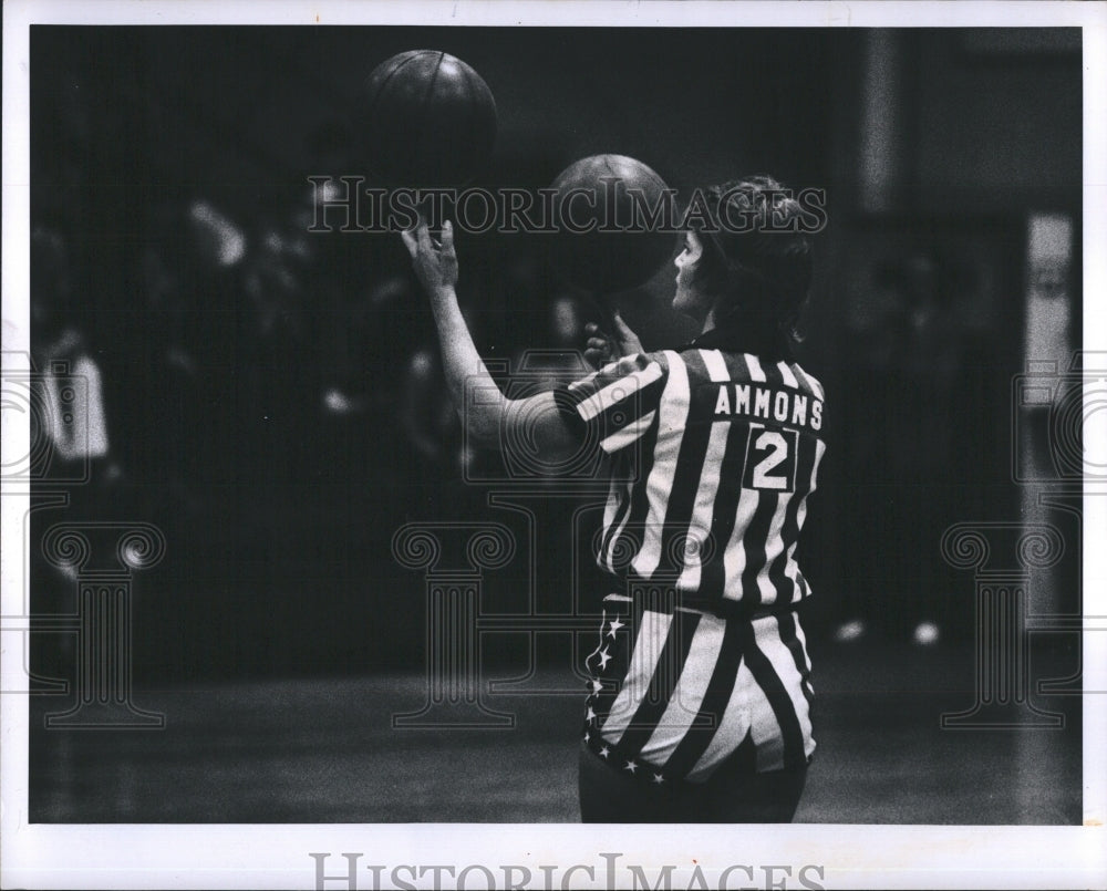 1974 Press Photo All American Redheads, basketball - Historic Images