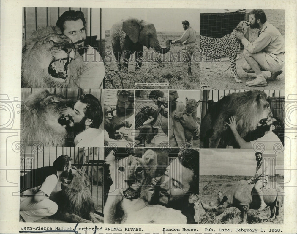 1968 Press Photo Jean-Pierre Hallet Animal Kitabu - RSH12897 - Historic Images