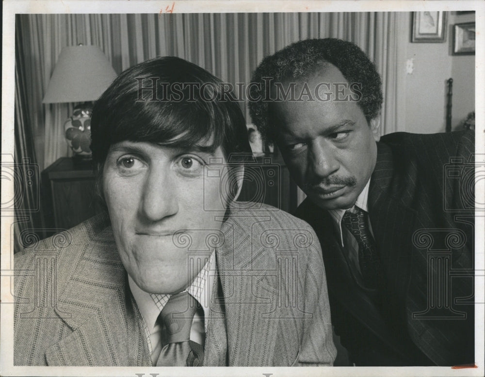 1975 Press Photo Paul Benedict, Sherman Hemsley in "The Jeffersons" - RSH12973 - Historic Images