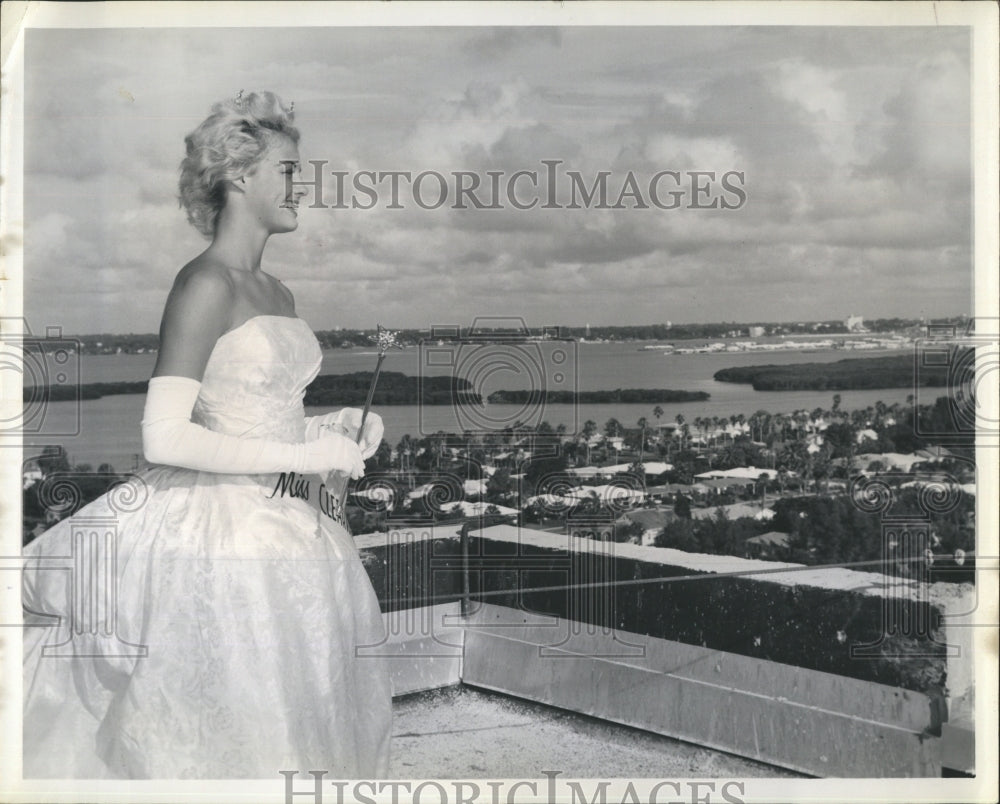 1962 Press Photo Miss Cary Bobo, reigning Queen of Clearwater&#39;s Beauty Festival - Historic Images