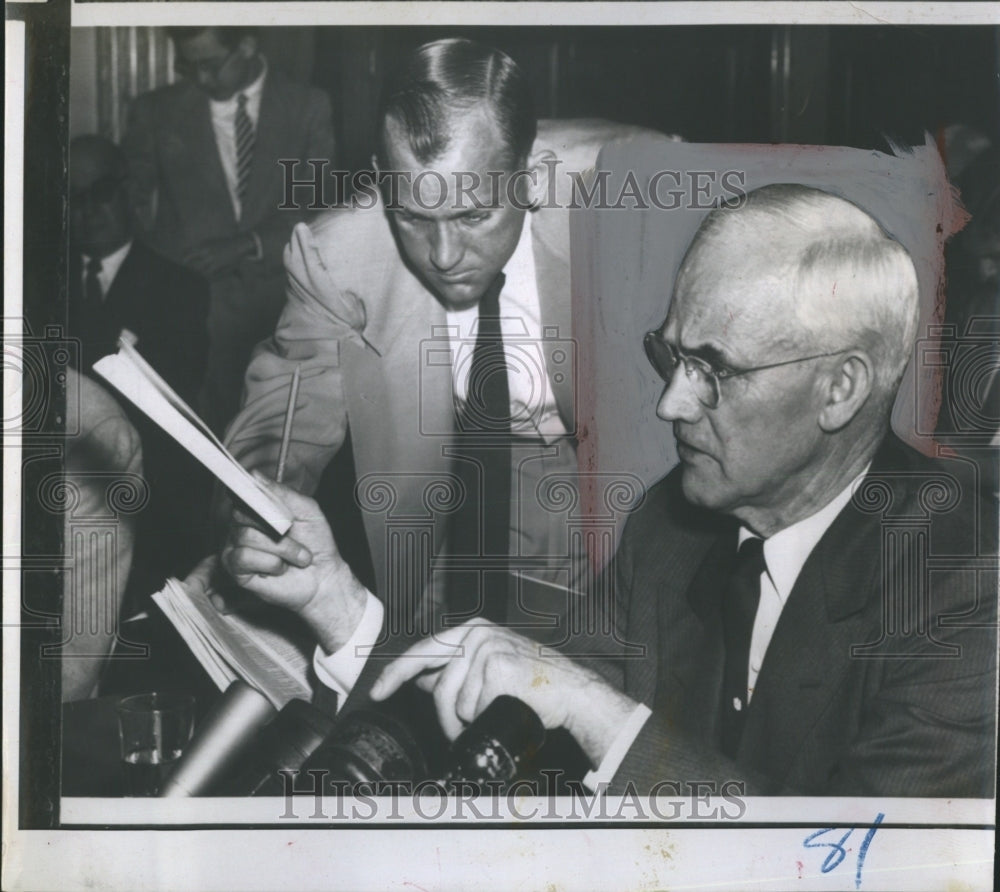 1954 Press Photo Censure Panel Chief Senator Watkins - Historic Images