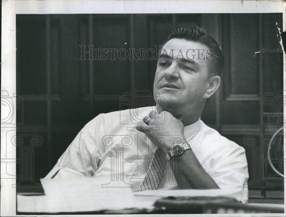 1961 Press Photo Mayor Robert Weatherly Clearwater Florida - RSH13345 - Historic Images