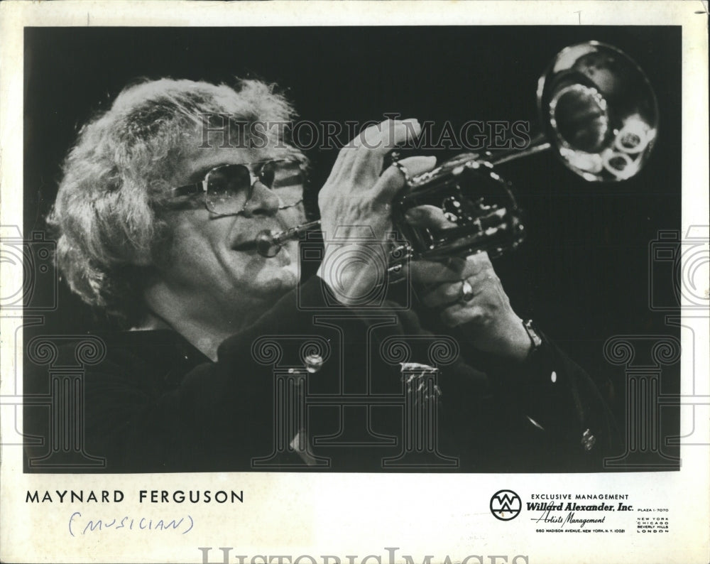 1982 Press Photo Maynard Ferguson, Canadian jazz musician and bandleader. - Historic Images