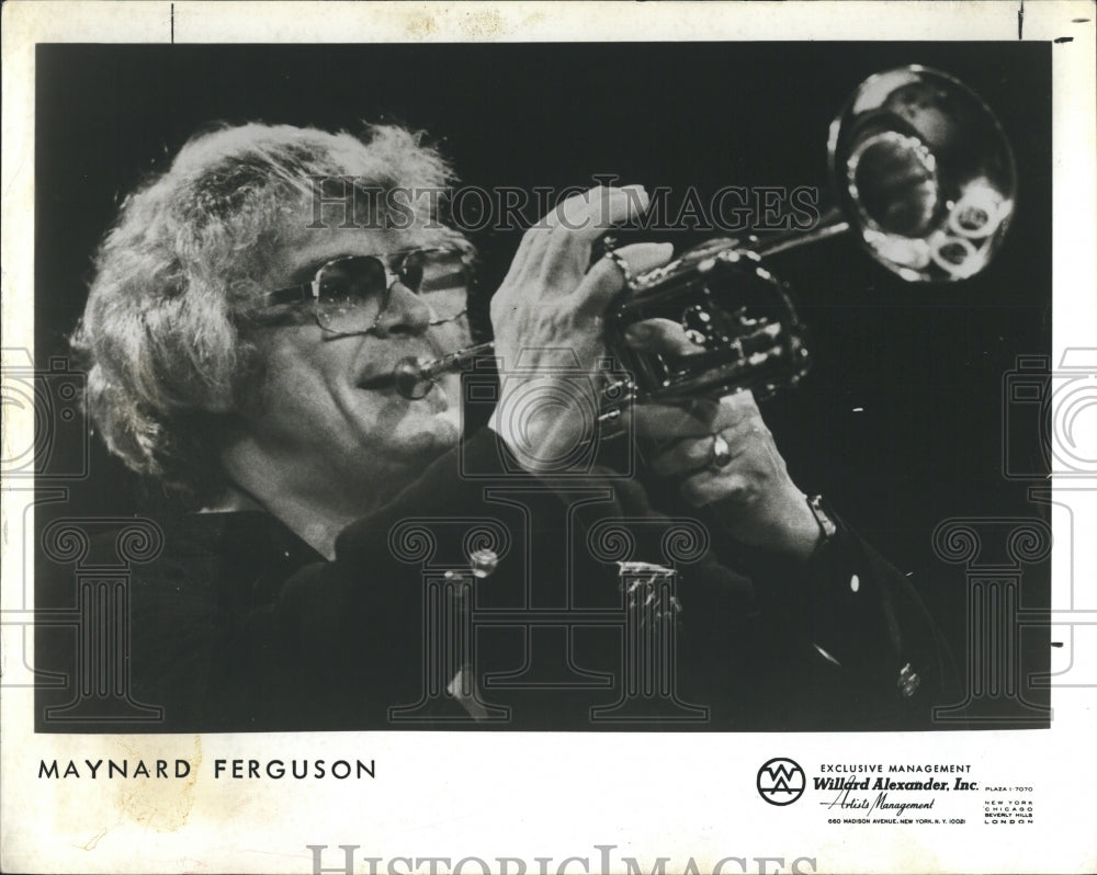 1982 Press Photo Maynard Ferguson with his saxophone - RSH13517 - Historic Images