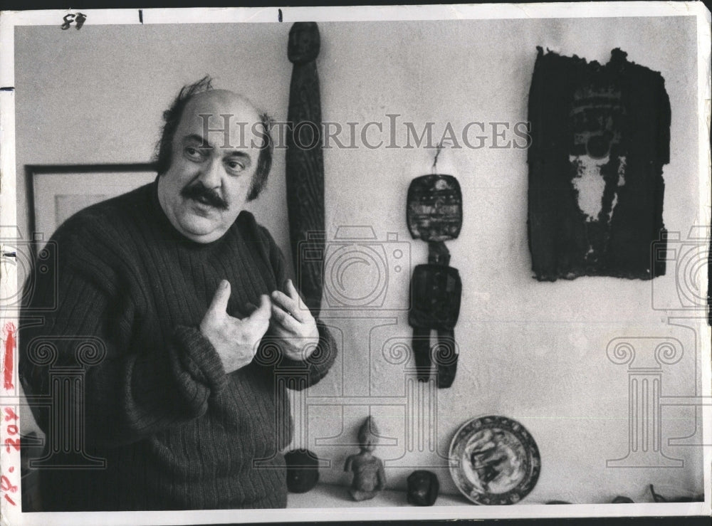 1974 Press Photo Tony Award Winner Zero Mostal of James Joyce&#39;s &quot;Ulysses&quot; - Historic Images