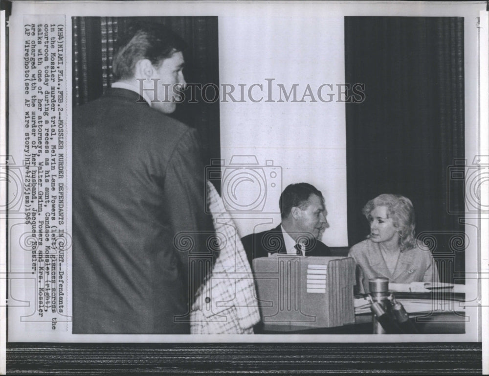 1966 Press Photo Mossler Murder Defendants in Court - Historic Images