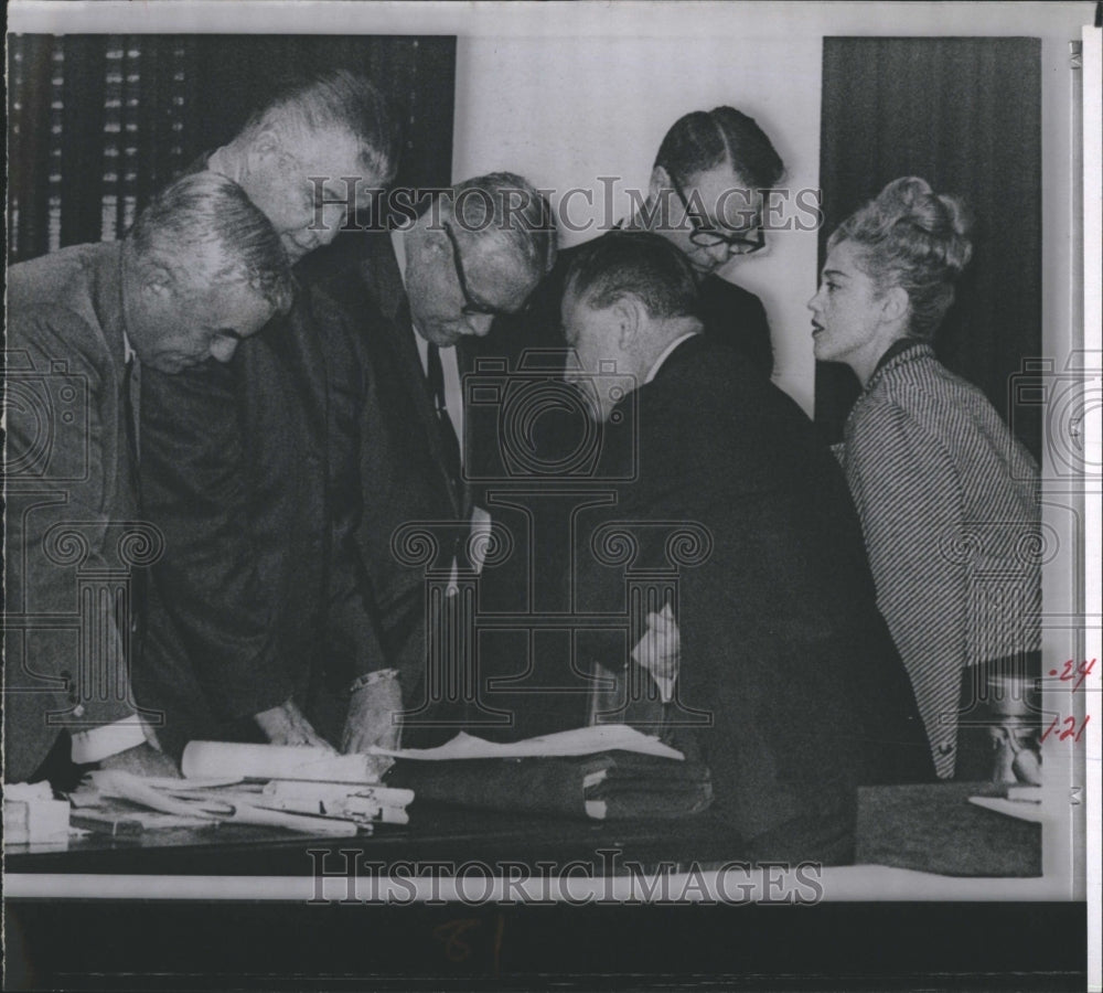 1966 Press Photo Attorneys for Candace Mossler and Melvin Lane Powers - Historic Images
