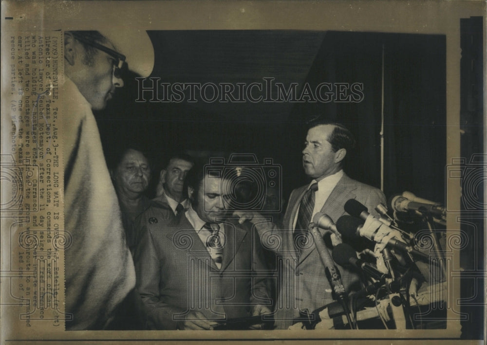 Press Photo W.J. Estelle Director Texas Department Of Corrections San Antonio - Historic Images