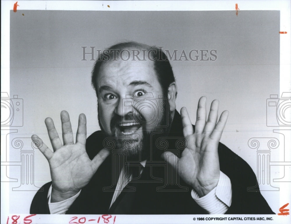 1986 Press Photo Actor Dom DeLuise On ABC Show Dom DeLuise And Friends Part IV - Historic Images