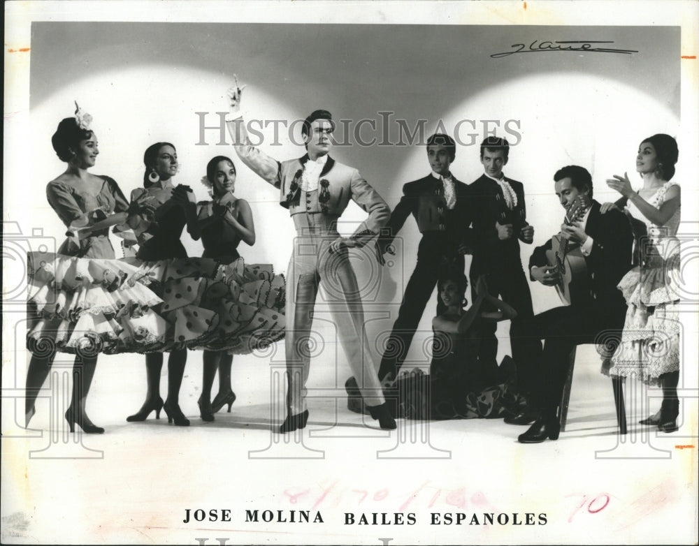 Press Photo A picture of Jose Molina with the company. - Historic Images