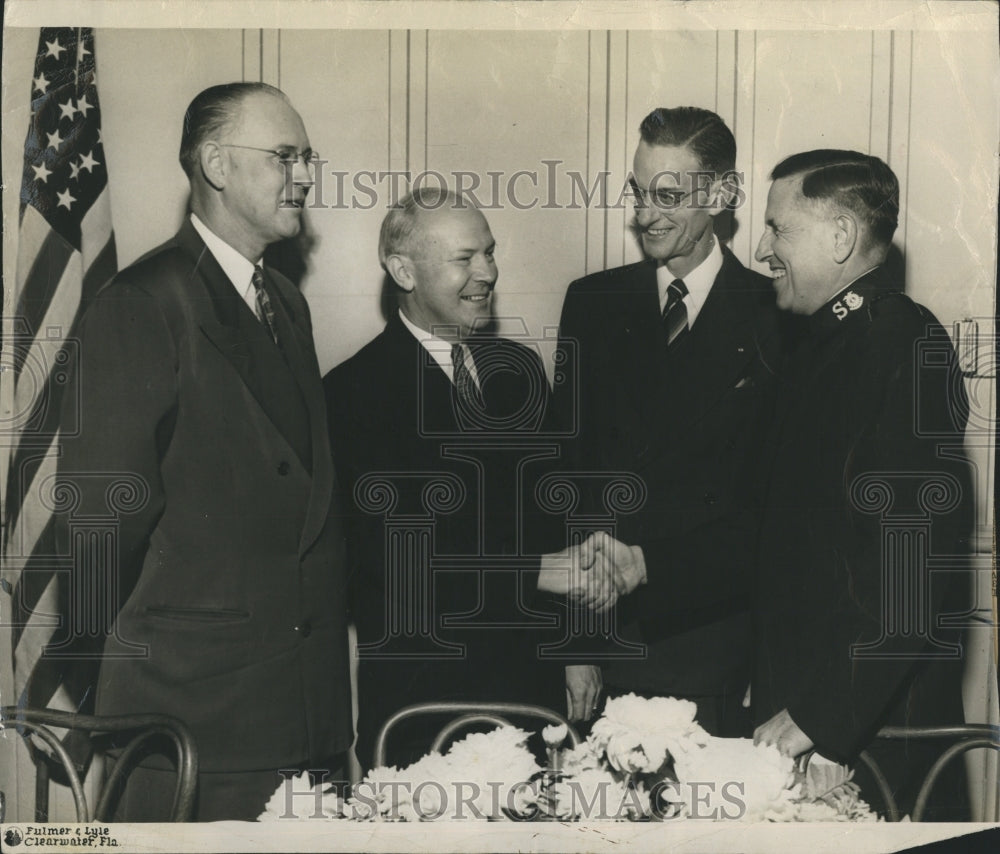 1949 Press Photo Dr J Hillis Miller President University Florida Salvation Army - Historic Images