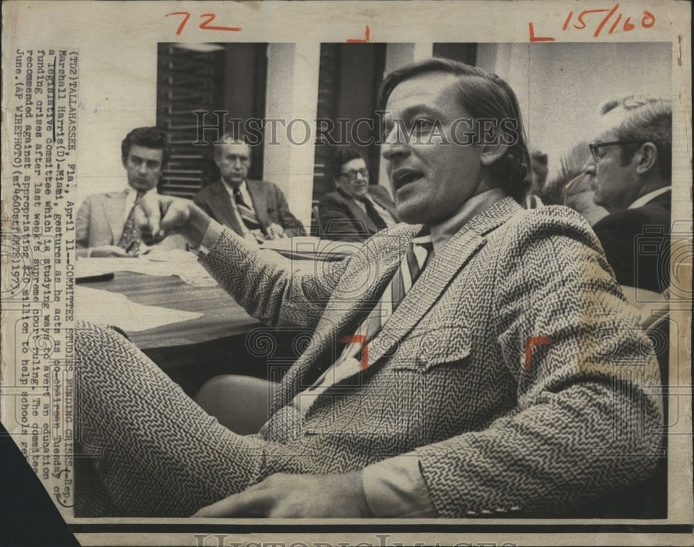 1973 Press Photo State Representative Marshall Harris - Historic Images