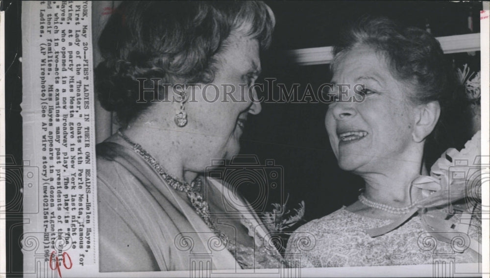 1964 Press Photo Helen Hayes First Lady Of The Theater PErie Mesta - Historic Images