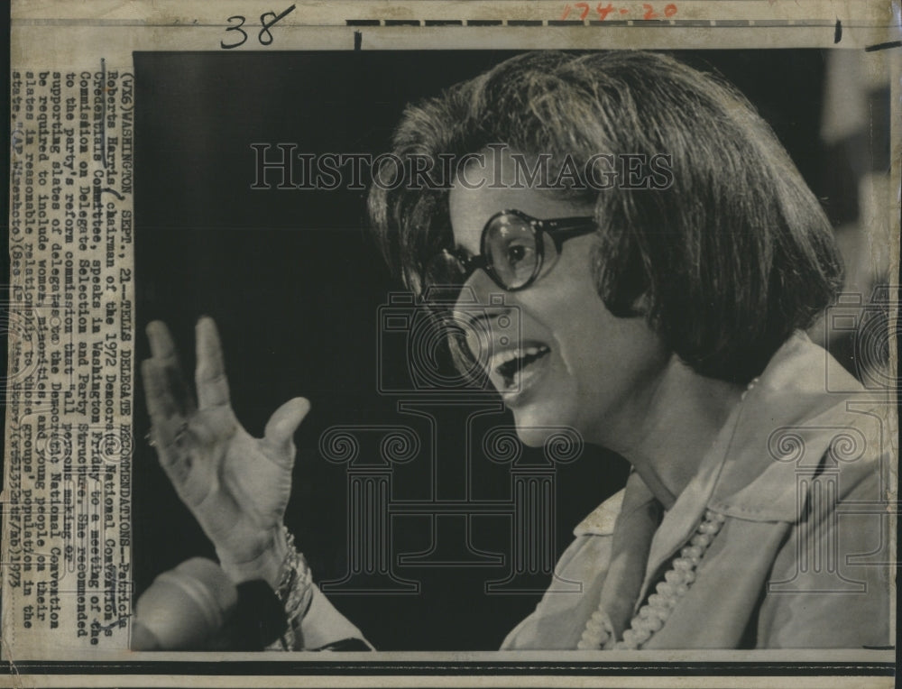 1973 Press Photo Patricia Roberts Harris Chairman Democratic National - Historic Images 1973 Press Photo Patricia Roberts Harris Chairman Democratic National - Historic Images