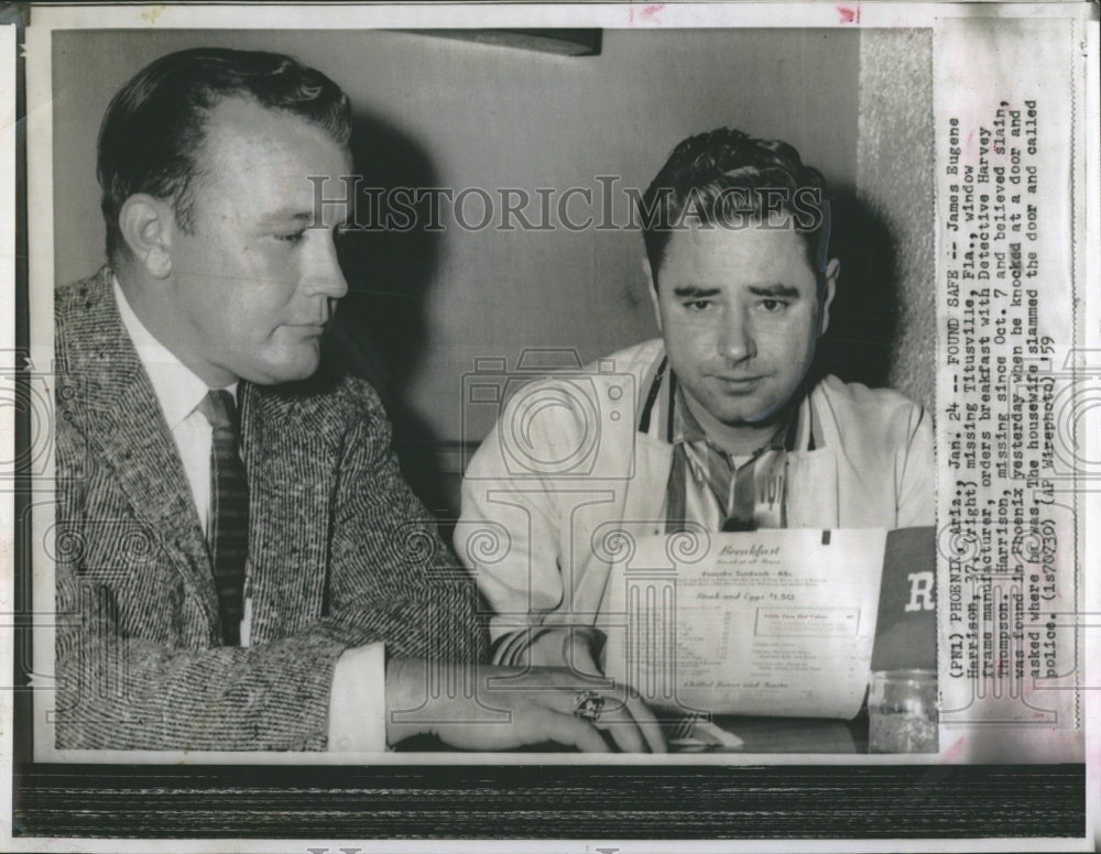 1959 Press Photo James Eugene Harrison Found After Being Missing - Historic Images