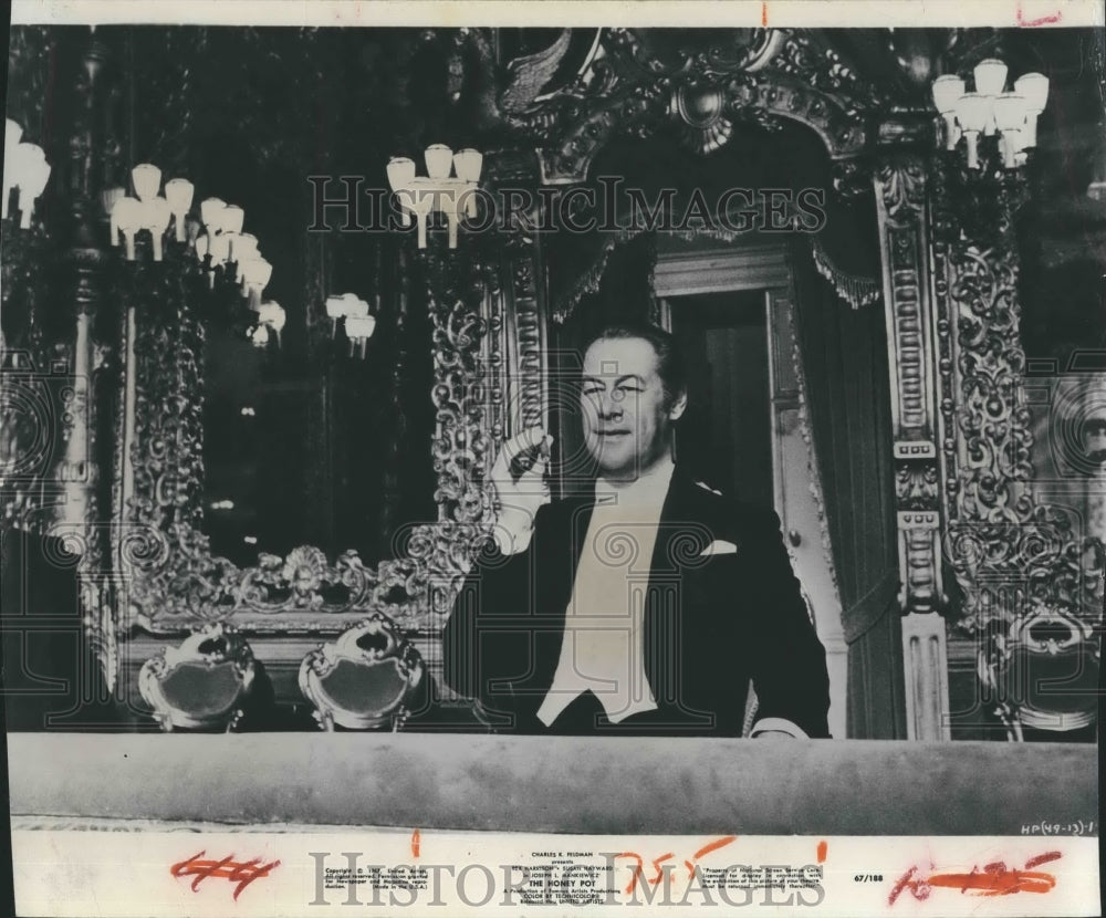 1967 Press Photo Rex Harrison in "The Honey Pot." - RSH14453 - Historic Images