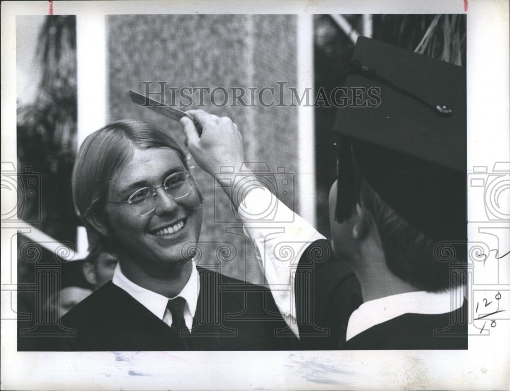 1969 Press Photo Carston Molthouser Alexander Spainhour Florida Presbyterian - Historic Images