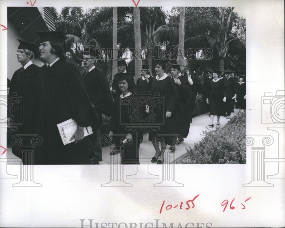 1970 Press Photo Presbyterian students enter ceremony - RSH14553 - Historic Images