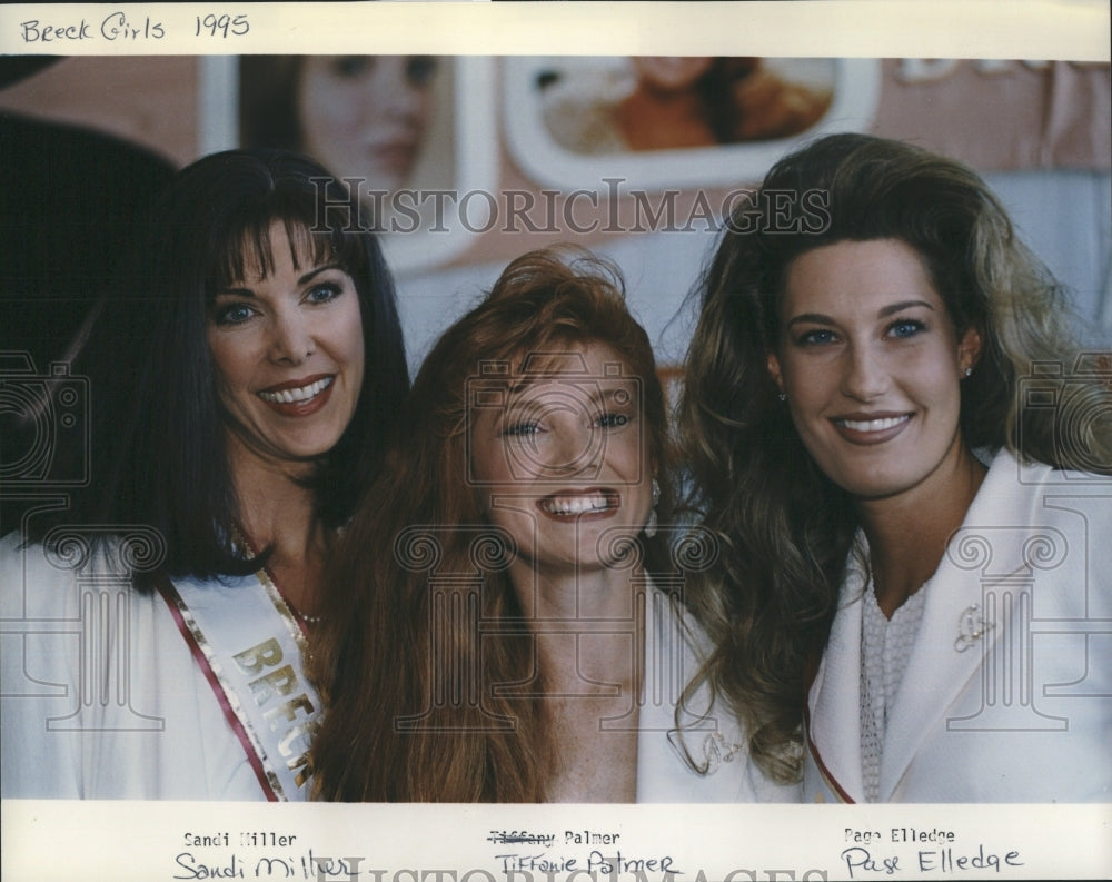 1995 Press Photo Breck Girls Miller Palmer Elledge - Historic Images