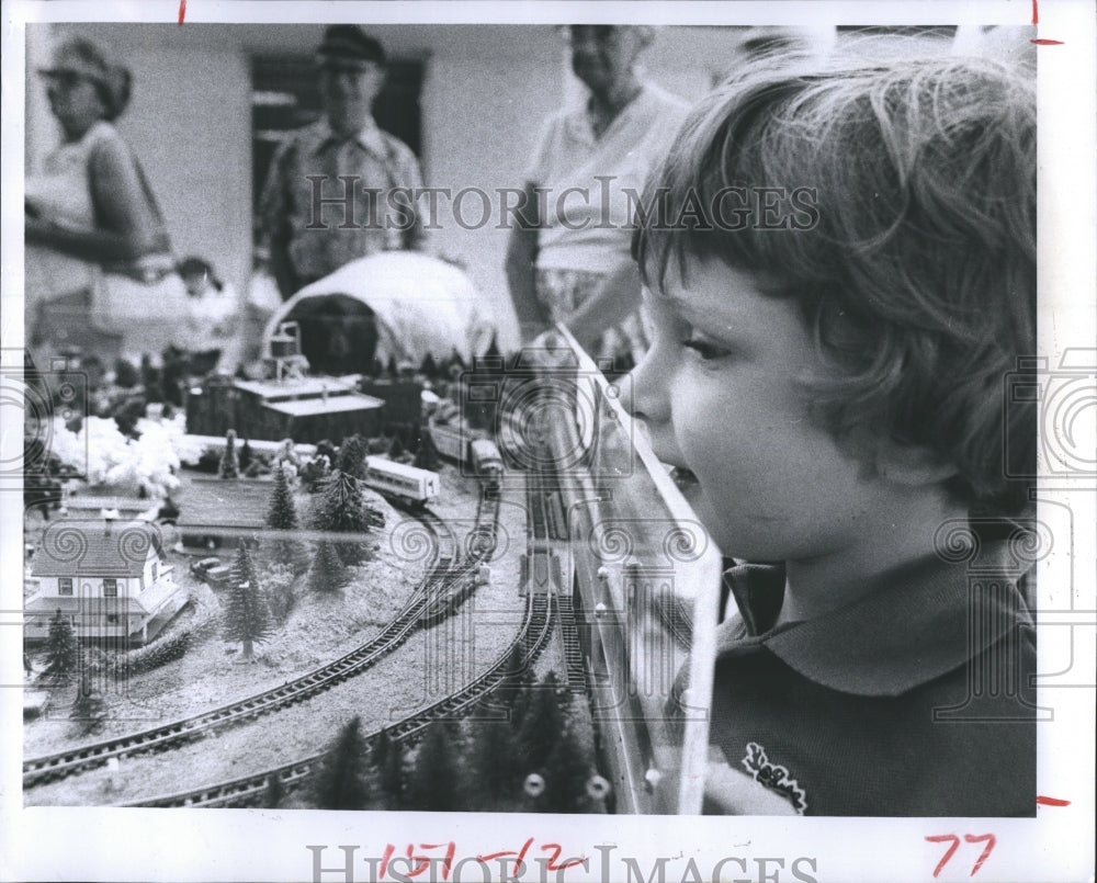 1981 Press Photo Model Train Show - Historic Images