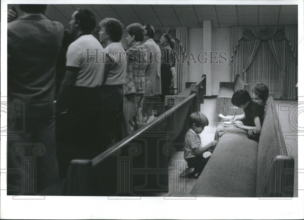 1987 Press Photo Pastors Sons E. Randolph Moore - Historic Images