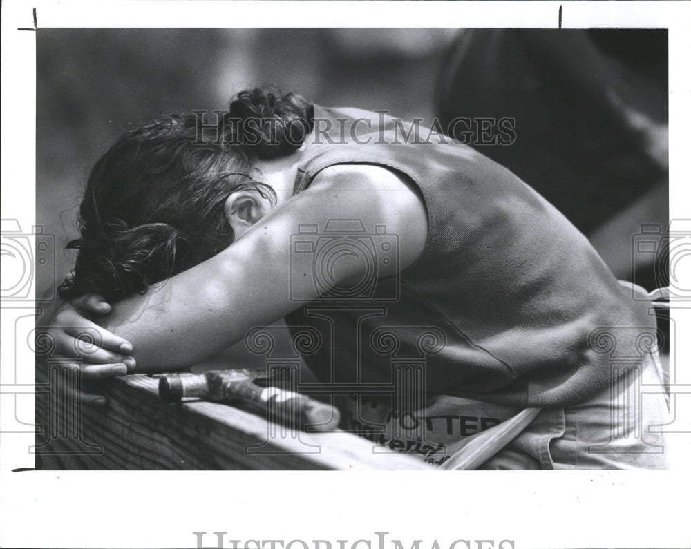 1989 Press Photo Habitat Humanity Tampa - Historic Images