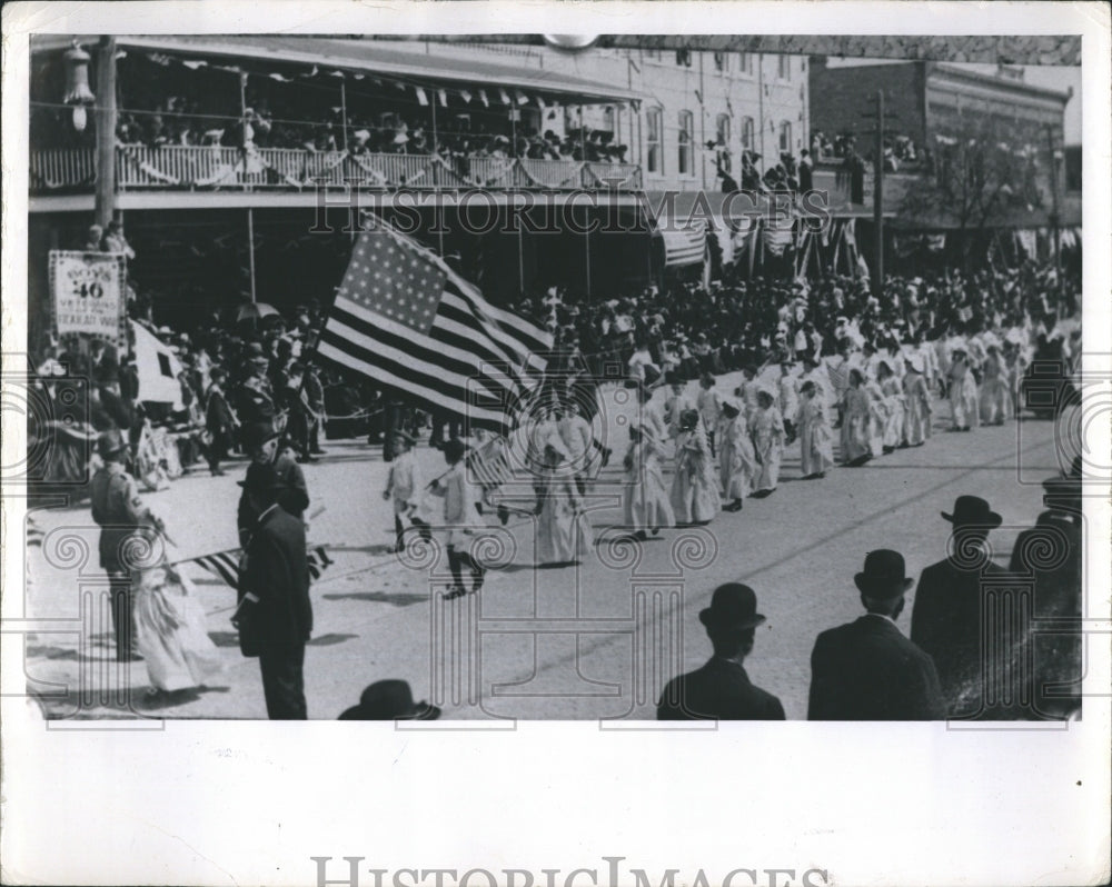 1968 Press Photo Washington Birthday Parade. - Historic Images