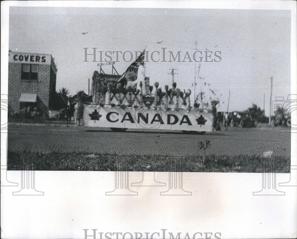 1973 Press Photo Canada&#39;s Float In 1922 Festival Of States - RSH14859 - Historic Images