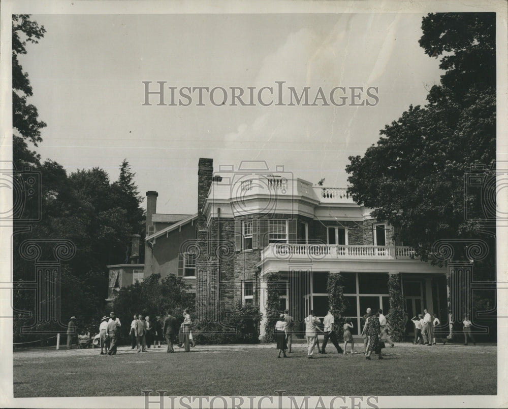 Press Photo Hyde Park , New York the former home of Franklin D. Roosevelt - Historic Images