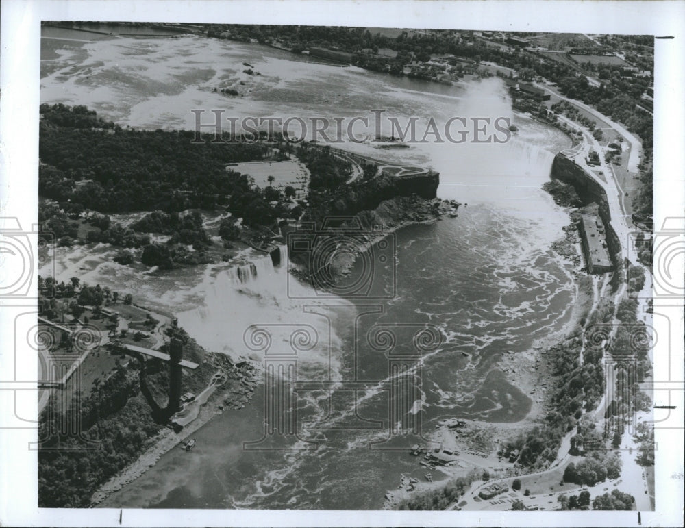 1981 Press Photo Niagara Falls Consists Of Separate Falls - Historic Images