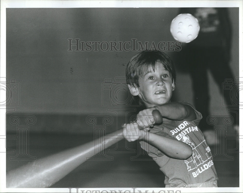 1986 Press Photo After School program at Gulfport community Center, Jamon Paglia - Historic Images