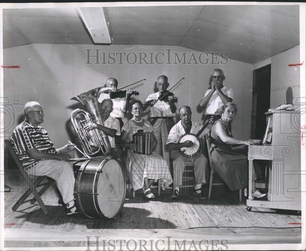 1956 Press Photo Senior Citizen Music Makers - RSH15007 - Historic Images