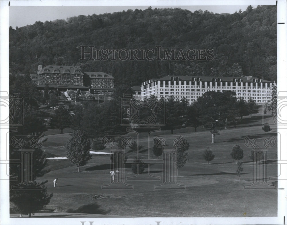 1988 Press Photo Ashville, NC oldest and most famous resorts The Grove Park Inn - Historic Images