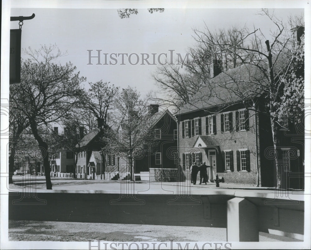 1966 Press Photo Moravian Village at North Carolina. - Historic Images