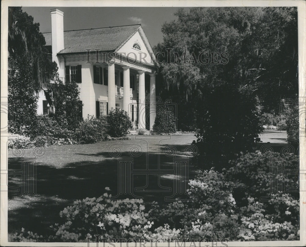 Press Photo White House surrounded with tress. - Historic Images