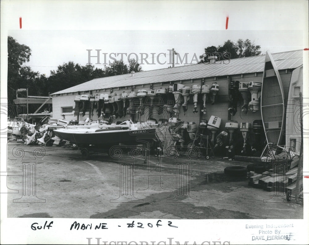 1983 Press Photo Gulf Marine of Clearwater Too Busy for Small Lot - Historic Images