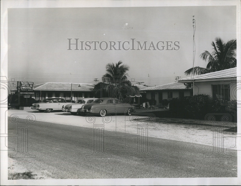 Press Photo Gulf Tides Motel. - Historic Images