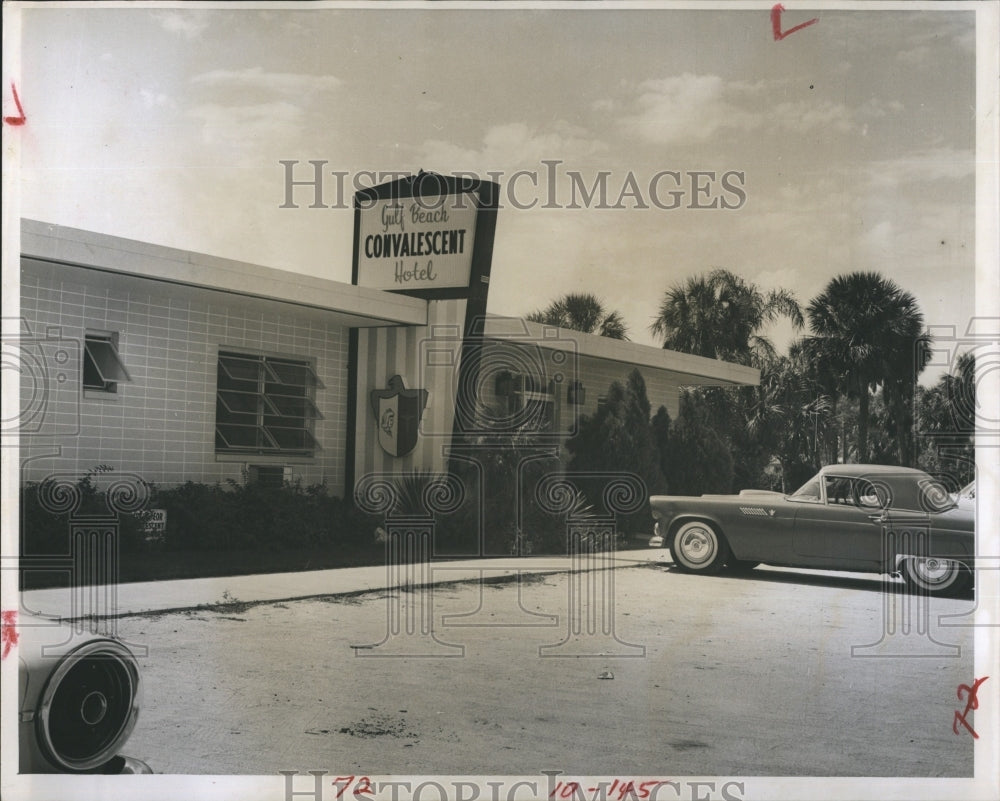 1966 Press Photo Gulf Beach Convalescent Hotel Car - Historic Images