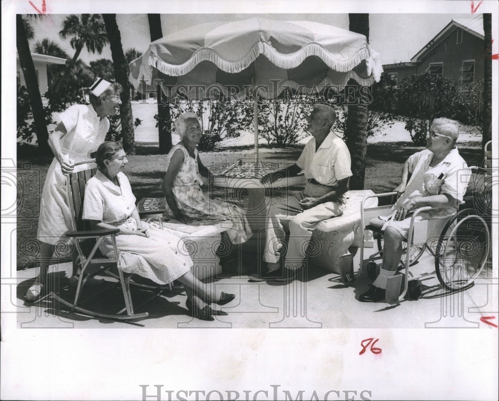 1963 Press Photo Gulf Beach Convalescent Hotel - Historic Images