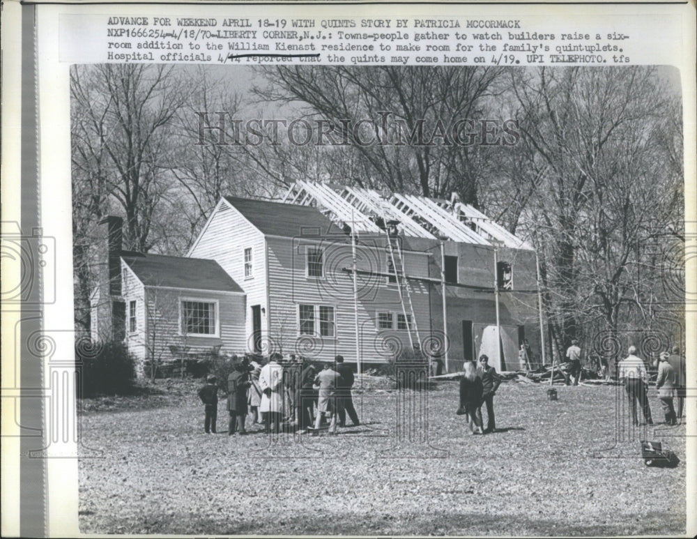 1970 Press Photo Kienast house being renovated to make room for the quintuplets - Historic Images