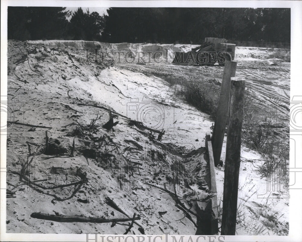 1972 Press Photo Construction And Excavation Of Bridge In Florida - Historic Images