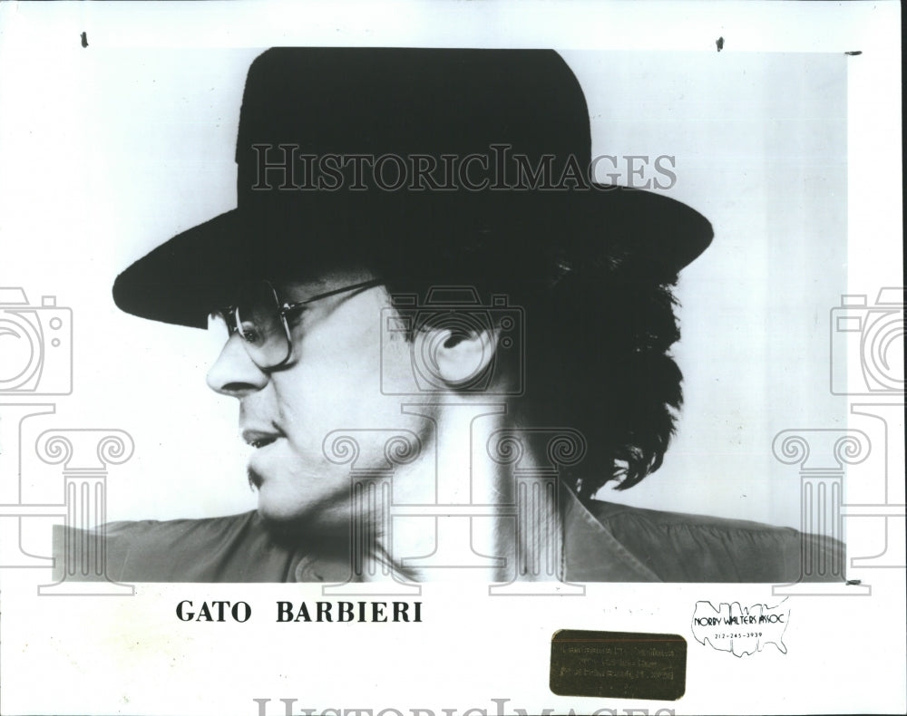 1986 Press Photo Tenor Saxophonist Gato Barbieri - Historic Images