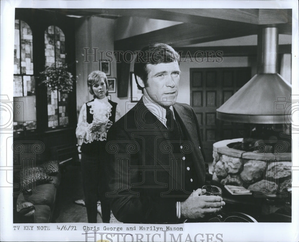 1972 Press Photo Chris George and Marilyn Mason - RSH15983 - Historic Images