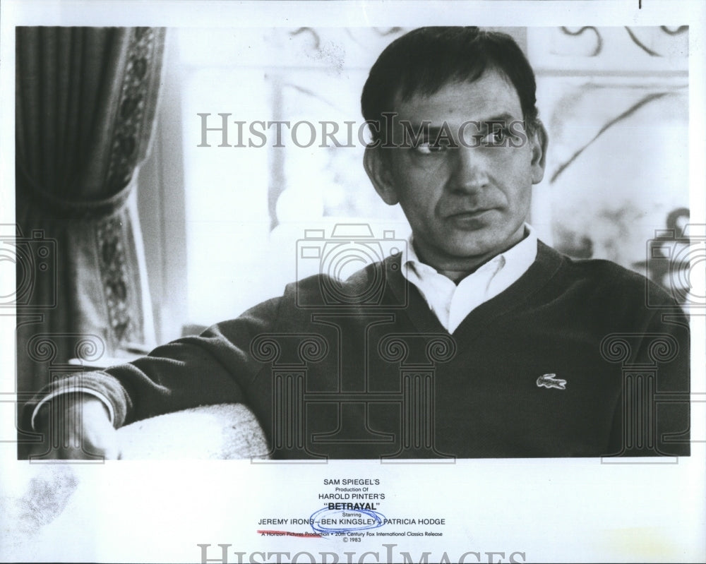 1983 Press Photo Ben Kingsley American Actor stars in "Betrayal" - RSH16083 - Historic Images