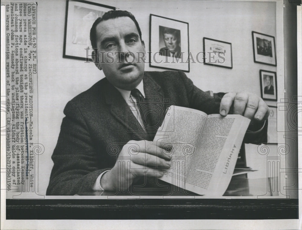 1966 Press Photo Malcolm M. Kilduff, White House press aide. - Historic Images