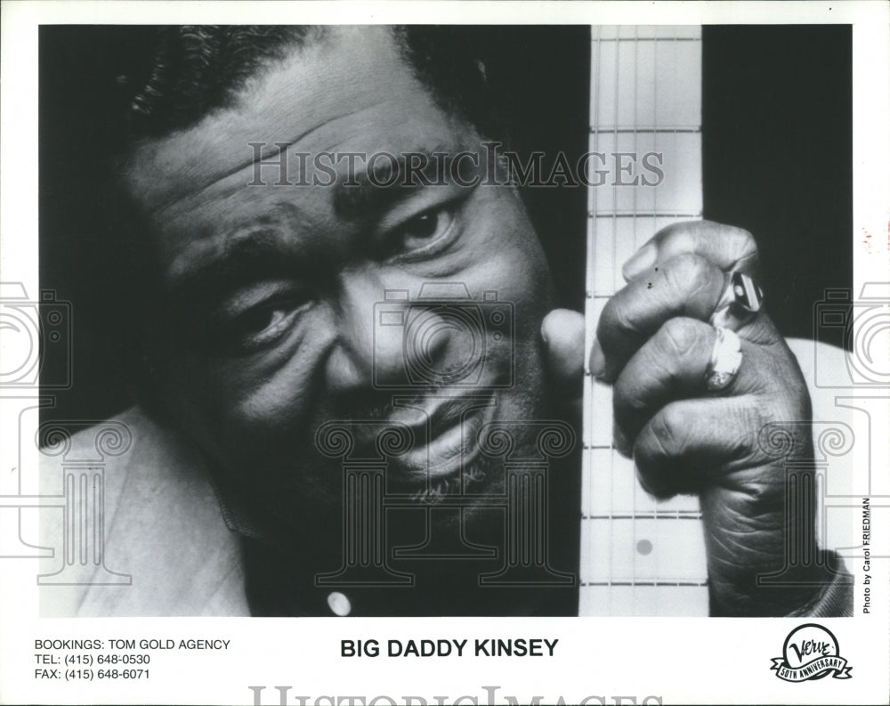 1997 Press Photo Big Daddy Kinsey American Chicago blues singer, guitarist. - Historic Images