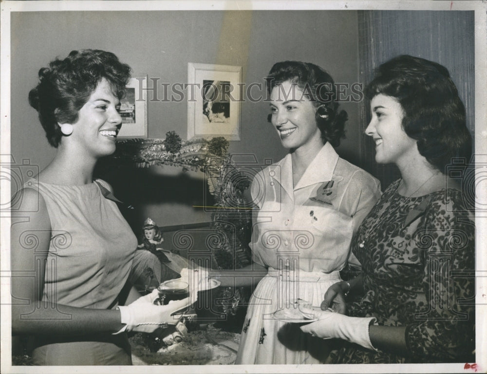 1959 L to R; Nella Rogero, Mrs. James W. Cochran &amp; Susanne Haynes,-Historic Images