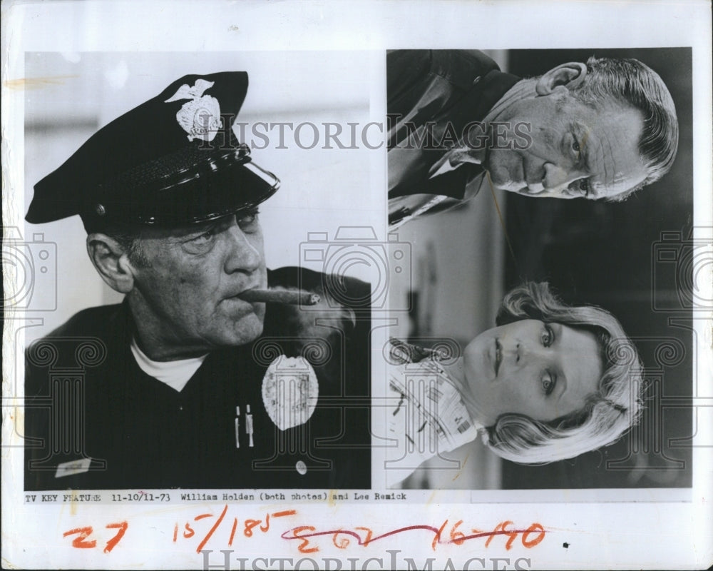 1973 Press Photo William Holden in "The Blue Knitght" - Historic Images