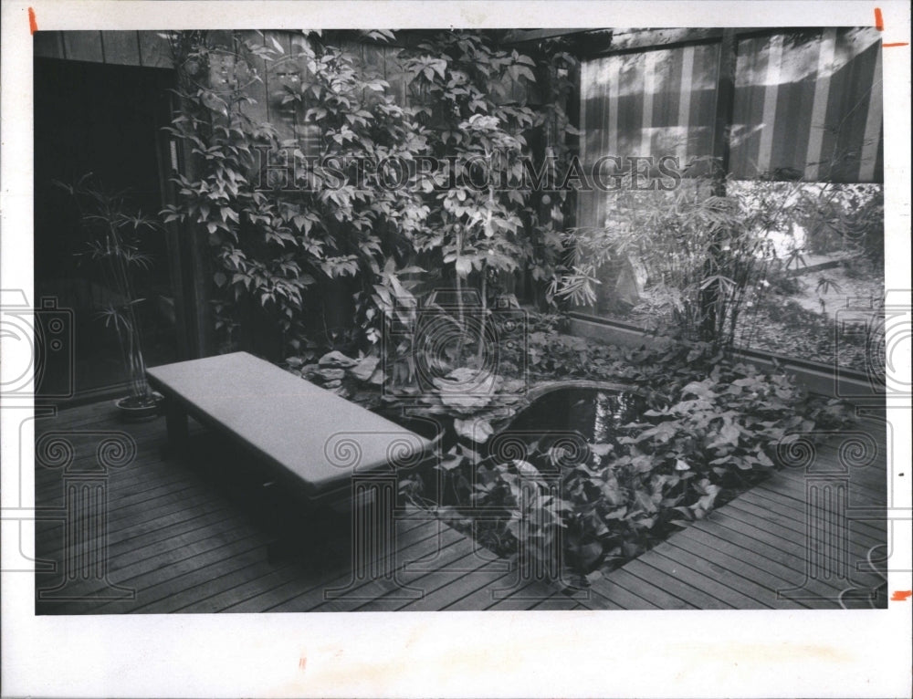 1975 Press Photo Artist Bill Jennings' house - Historic Images