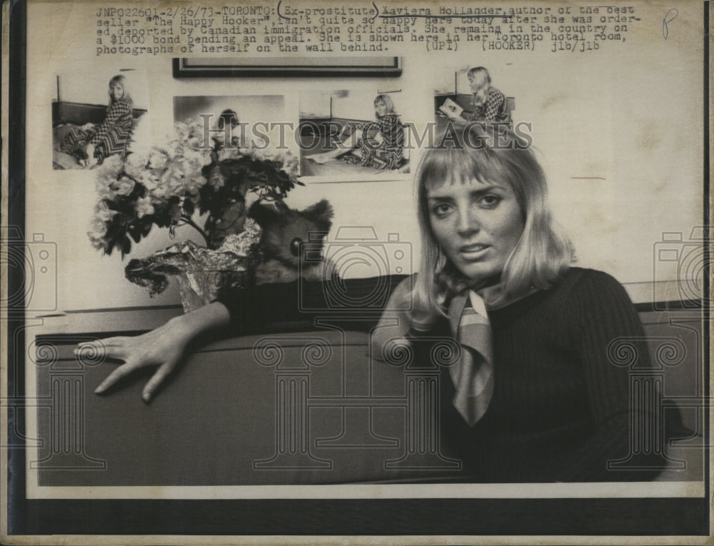 1973 Press Photo Xaviera Hollander - Historic Images